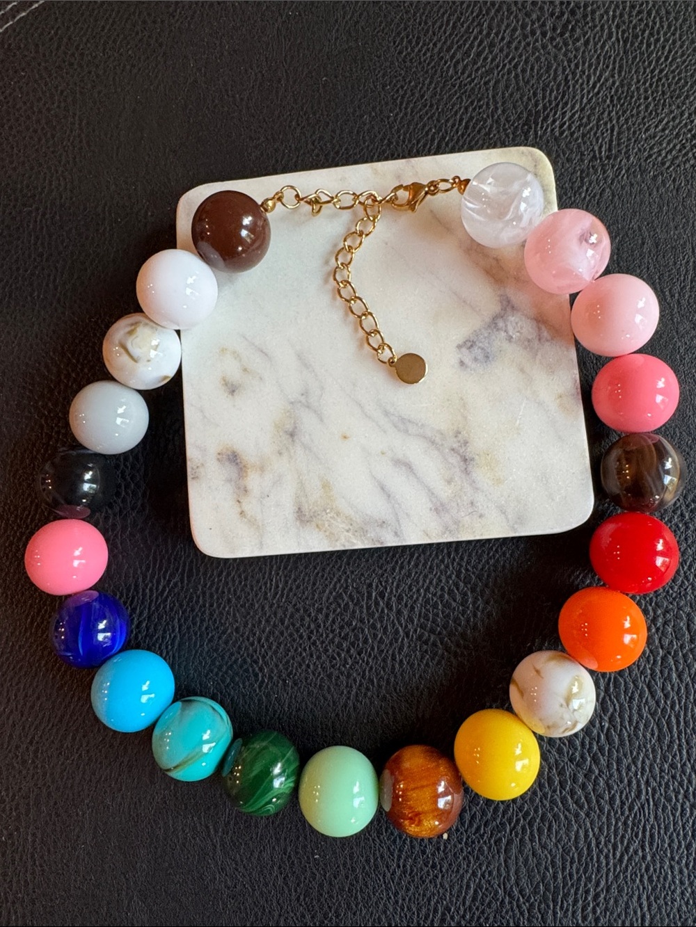 New! Colorful Beaded Dopamine Necklace NWOT